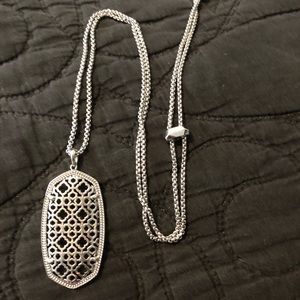 Reid Long Pendant Silver Filigree